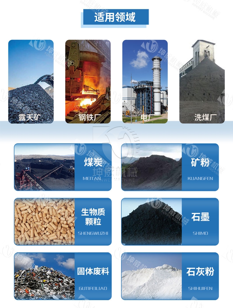 DTII型皮帶輸送機適用領域