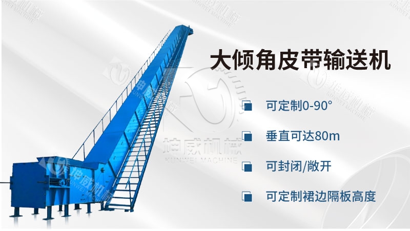 封閉式大傾角皮帶輸送機產品簡介